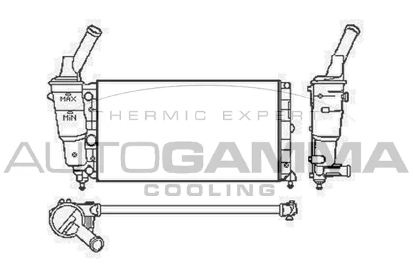 Radiateur, refroidissement du moteur AUTOGAMMA 103750