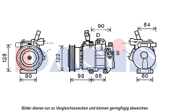 Compresseur, climatisation AKS DASIS 852564N
