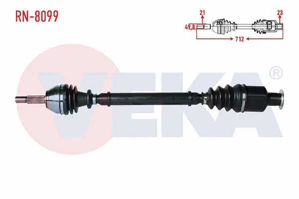 Arbre de transmission VEKA RN-8099
