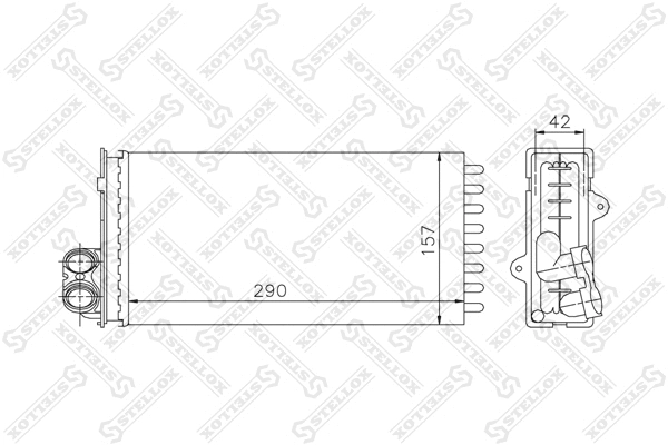 Système de chauffage STELLOX 10-35062-SX