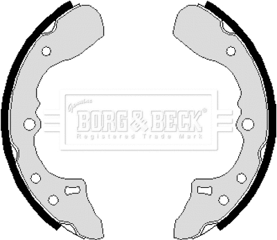 Jeu de mâchoires de frein BORG & BECK BBS6120
