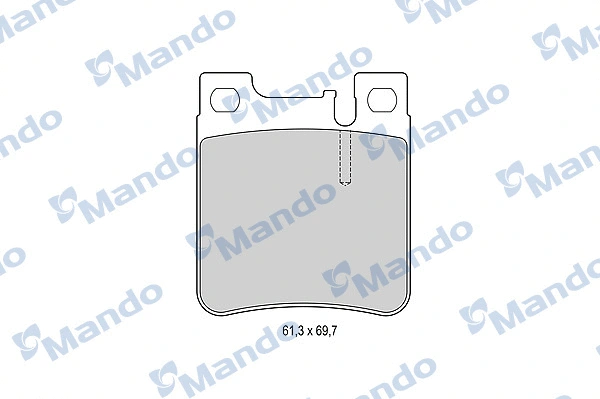 Kit de plaquettes de frein, frein à disque MANDO MBF015655