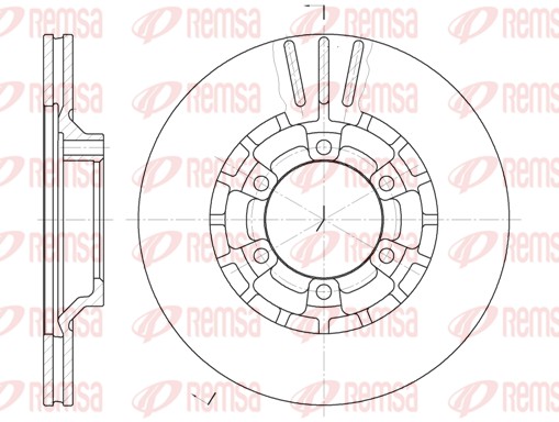 Disque de frein REMSA 6464.10