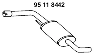 Silencieux central EBERSPÄCHER 95 11 8442