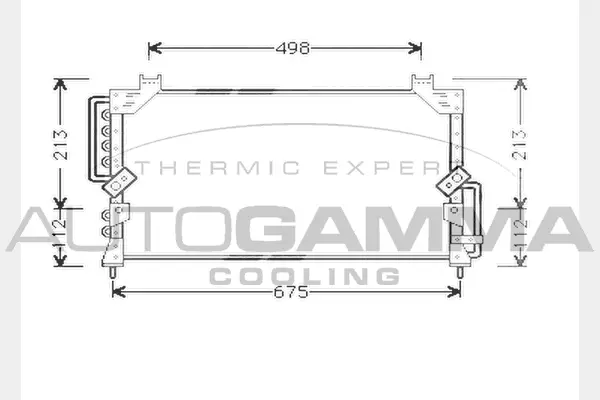 Condenseur, climatisation AUTOGAMMA 104306