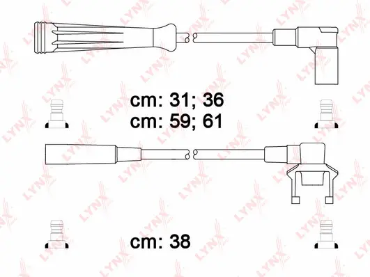 Kit de câbles d'allumage LYNXAUTO SPC6318