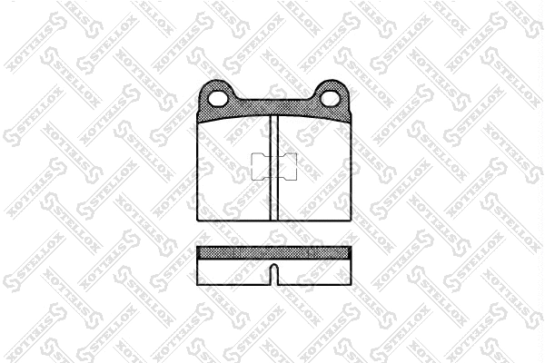 Kit de plaquettes de frein, frein à disque STELLOX 028 000-SX