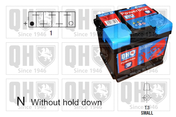 Batterie de démarrage QUINTON HAZELL QBT0433