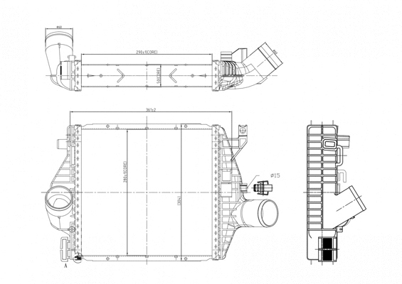 Refroidisseur d'air de suralimentation HART 612 558