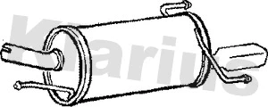 Silencieux arrière KLARIUS 210760