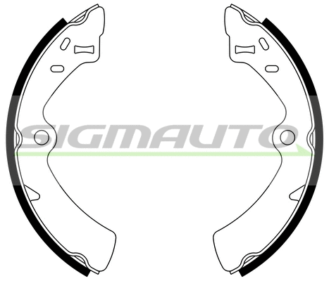 Jeu de mâchoires de frein SIGMAUTO SFA916