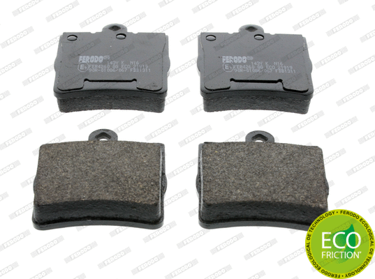 Kit de plaquettes de frein, frein à disque FERODO FDB1311
