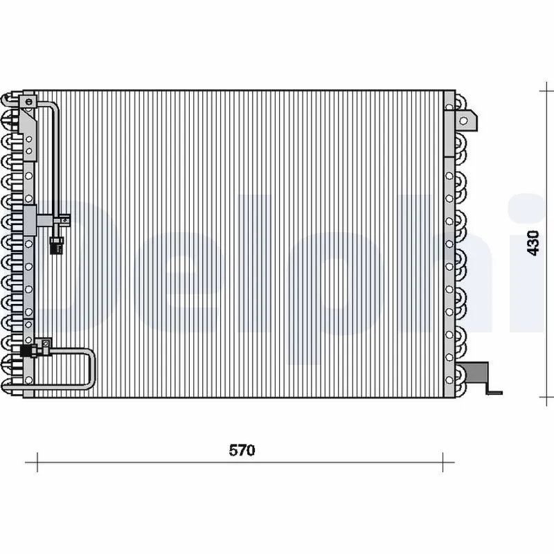Condenseur, climatisation DELPHI TSP0225076