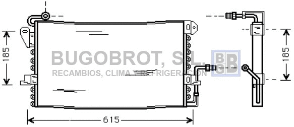 Condenseur, climatisation BUGOBROT 62-FD5175