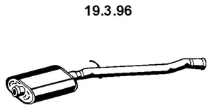 Silencieux avant EBERSPÄCHER 19.3.96