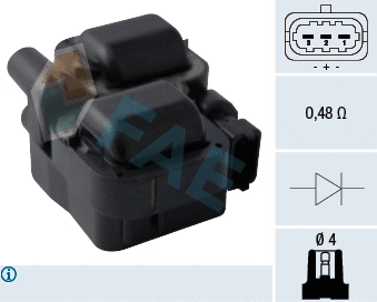 Bobine d'allumage FAE 80294