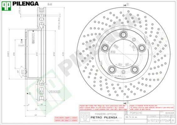Disque de frein PILENGA V1704R