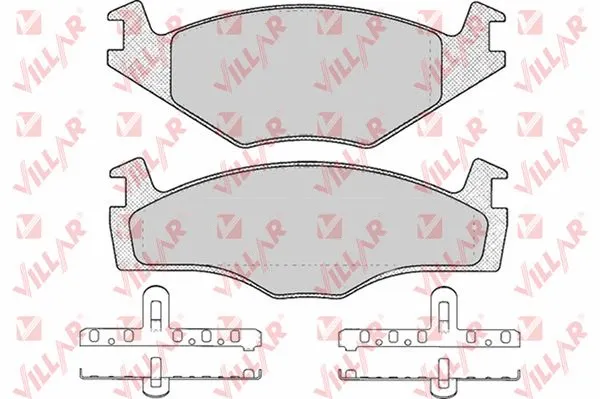 Kit de plaquettes de frein, frein à disque VILLAR 626.0224