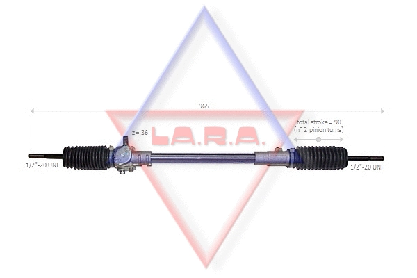 Crémaillère de direction LA.R.A. 140004