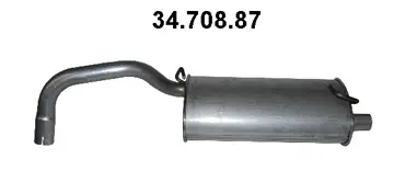 Silencieux arrière EBERSPÄCHER 34.708.87