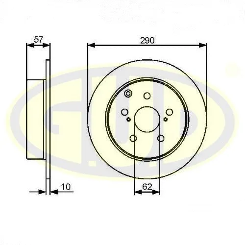 Disque de frein G.U.D. GDB110320