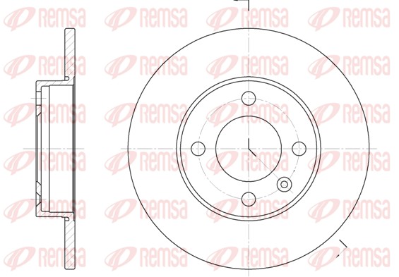 Disque de frein REMSA 6086.00