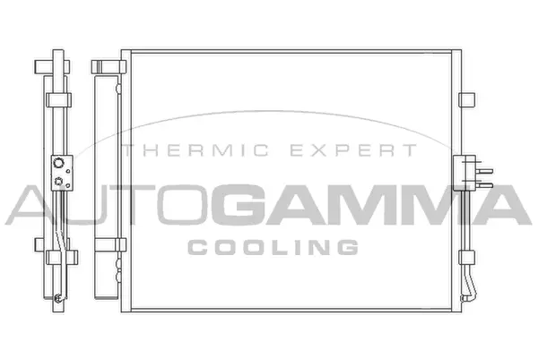 Condenseur, climatisation AUTOGAMMA 105968