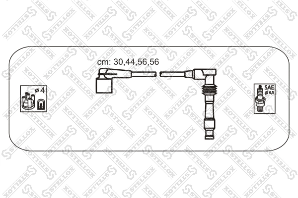 Kit de câbles d'allumage STELLOX 10-38449-SX