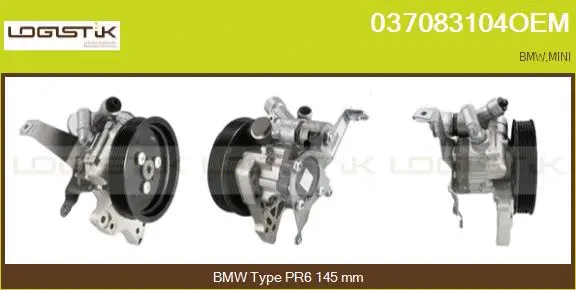 Pompe hydraulique, direction LGK 037083104OEM