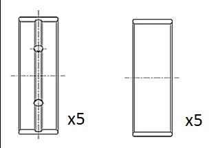 Coussinet de paliers de vilebrequin FAI AutoParts BM1058-025