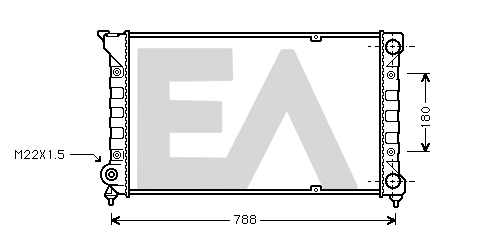 Radiateur, refroidissement du moteur EACLIMA 31R77027