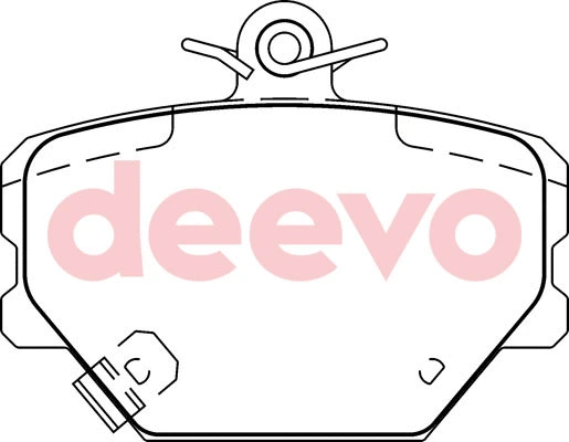 Kit de plaquettes de frein, frein à disque DEEVO BP50440