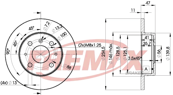 Disque de frein FREMAX BD-7722