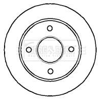 Disque de frein BORG & BECK BBD4954