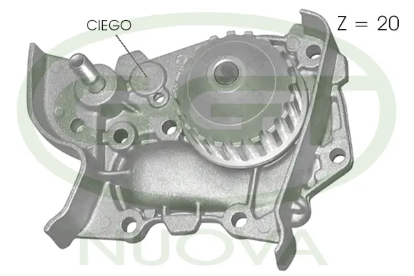 Pompe à eau, refroidissement du moteur GGT PA11075