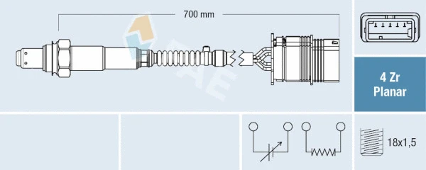 Sonde lambda FAE 77760