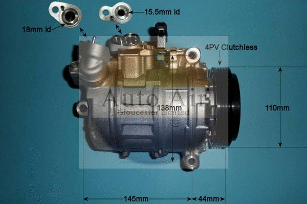 Compresseur, climatisation AUTO AIR GLOUCESTER 14-9651