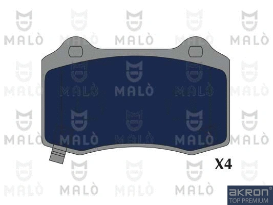 Kit de plaquettes de frein, frein à disque AKRON-MALÒ 1051229