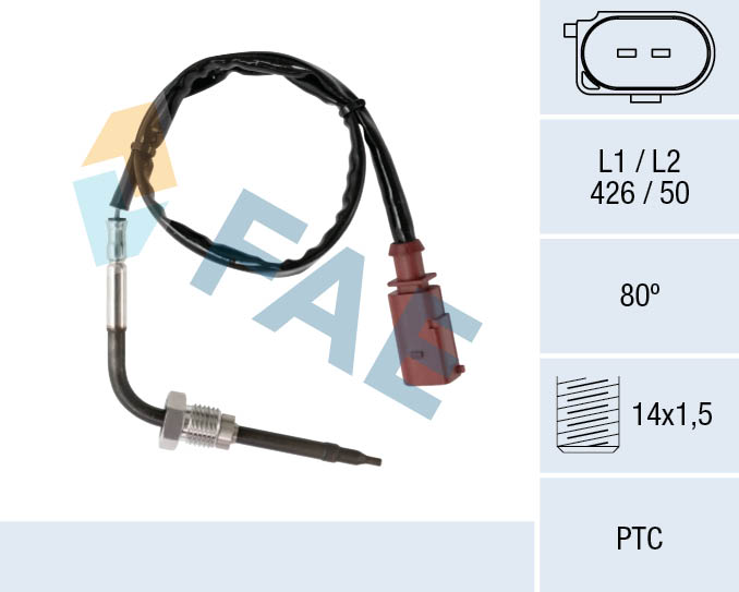 Capteur, température des gaz FAE 68036