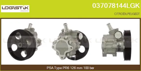 Pompe hydraulique, direction LGK 037078144LGK