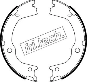 Jeu de mâchoires de frein, frein de stationnement fri.tech. 1046.227