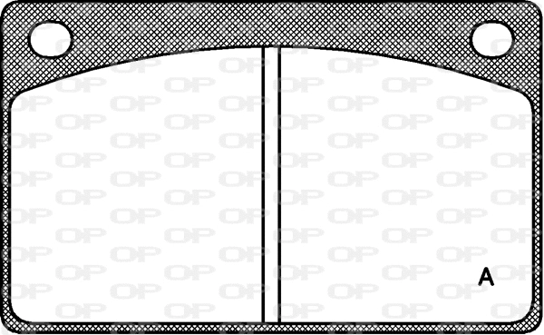 Kit de plaquettes de frein, frein à disque OPEN PARTS BPA0042.00