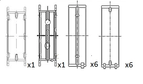Coussinet de paliers de vilebrequin FAI AutoParts BM1064-025