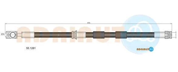 Flexible de frein ADRIAUTO 55.1281