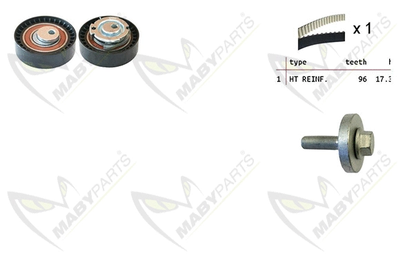 Kit de courroie crantée MABYPARTS OBK010129