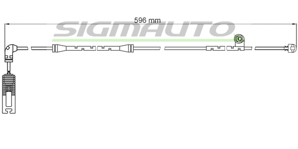 Contact d'avertissement, usure des plaquettes de frein SIGMAUTO WI0581