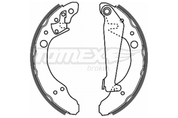 Jeu de mâchoires de frein TOMEX Brakes TX 20-24