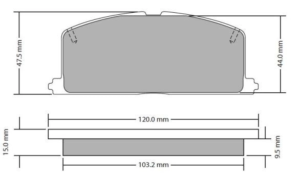 Kit de plaquettes de frein, frein à disque FREMAX FBP-0303