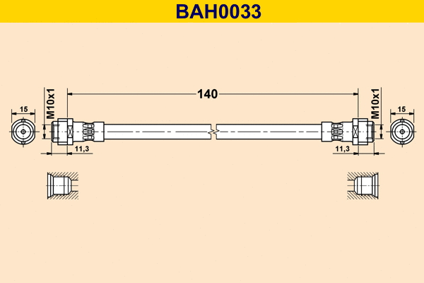 Flexible de frein BARUM BAH0033