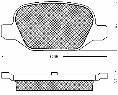 Kit de plaquettes de frein, frein à disque BSF 10698